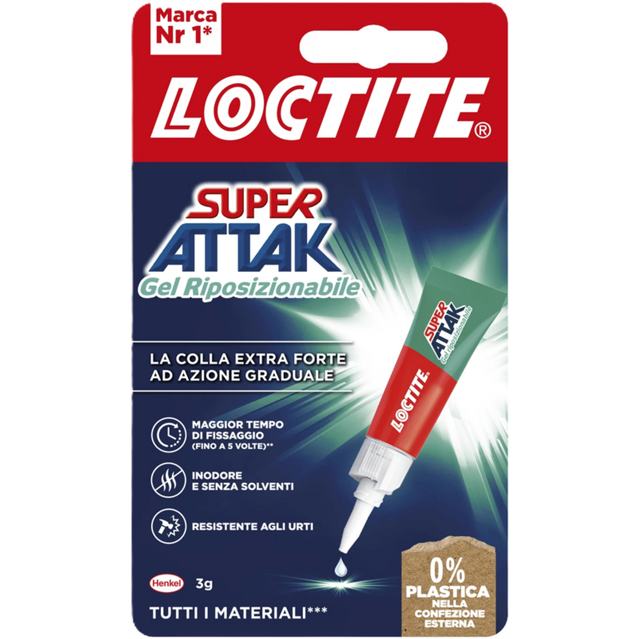 Loctite - Super Attak Gel Riposizionabile - 3 Grammi
(25533869)