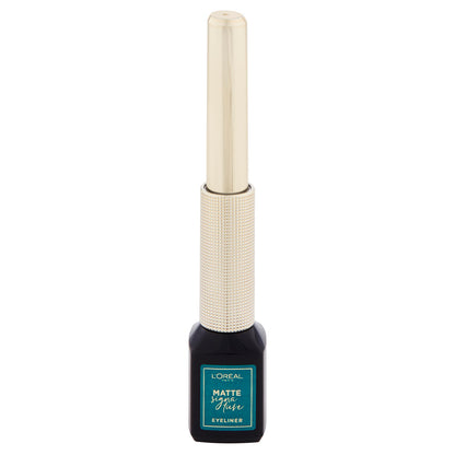 L'Oréal Paris Eyeliner Matte Signature, Pennellino in Feltro, Finish Extra Matte, Verde Smeraldo (25531844)