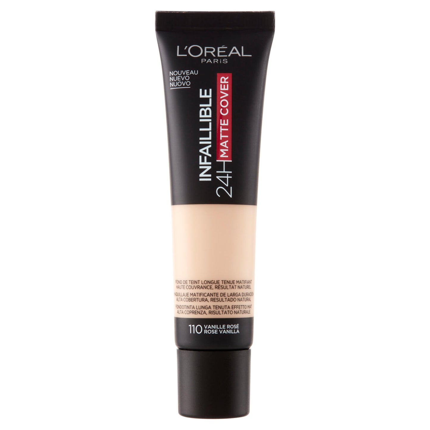 L'Oréal Paris Infaillible 24h Mat Cover Fondotinta Coprente Finish Matte Lunga Durata 110VanilleRosé (25531891)