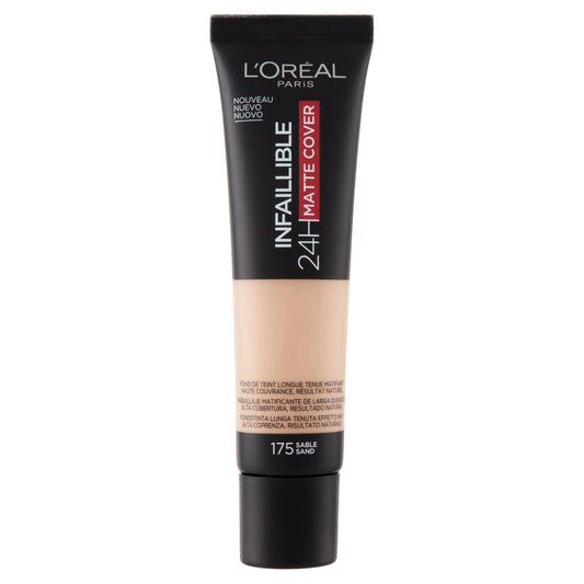 L'Oréal Paris Infaillible 24h Mat Cover Fondotinta Coprente Finish Matte Lunga Durata 175 Sable (25531897)