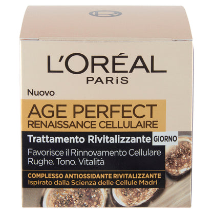 L'Oréal Paris Crema Viso Giorno Anti-rughe Age Perfect Reinassance Cellulaire, 50 ml (25531765)
