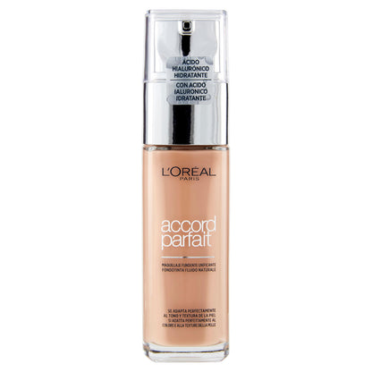 L'Oréal Paris Accord Parfait, Fondotinta Liquido con Acido Ialuronico, Sable rosé (5.R), 30 ml (25531687)