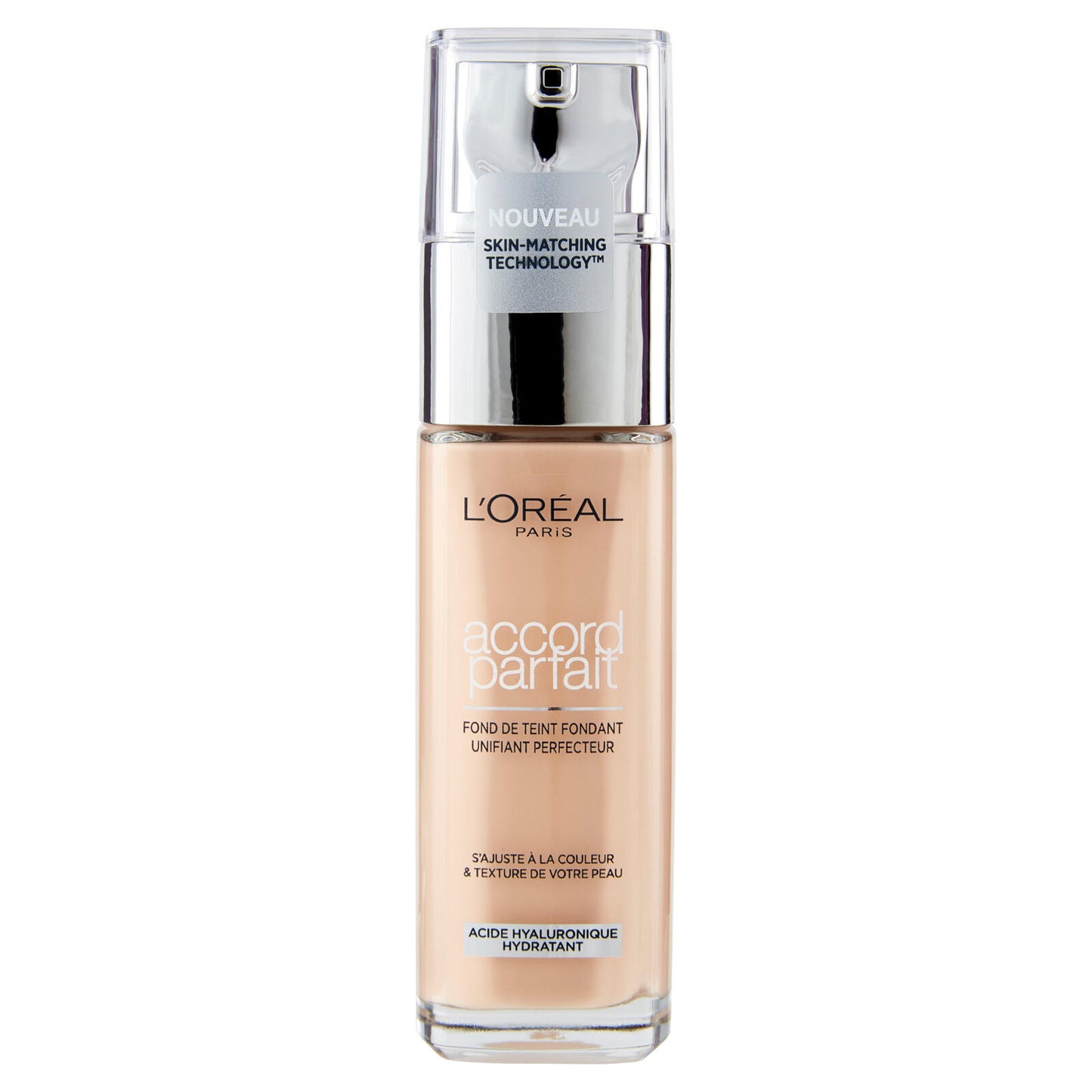 L'Oréal Paris Accord Parfait, Fondotinta Liquido con Acido Ialuronico, 2.N Vanille/Vanilla, 30 ml (25531671)