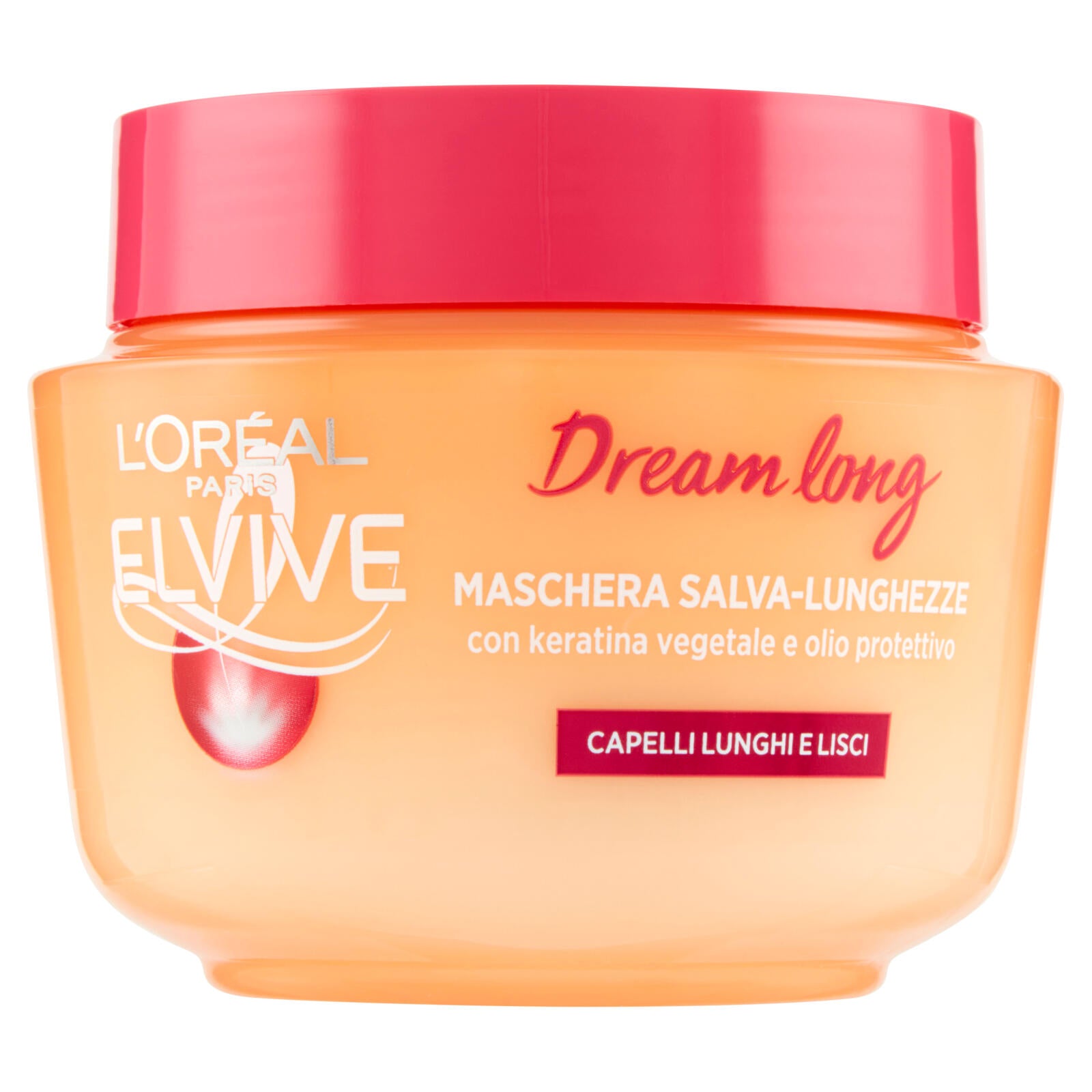 L'Oréal Paris Maschera Capelli Elvive Dream Long, per Capelli Lunghi e Danneggiati, 300 ml (25531964)