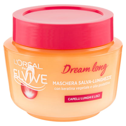 L'Oréal Paris Maschera Capelli Elvive Dream Long, per Capelli Lunghi e Danneggiati, 300 ml (25531965)