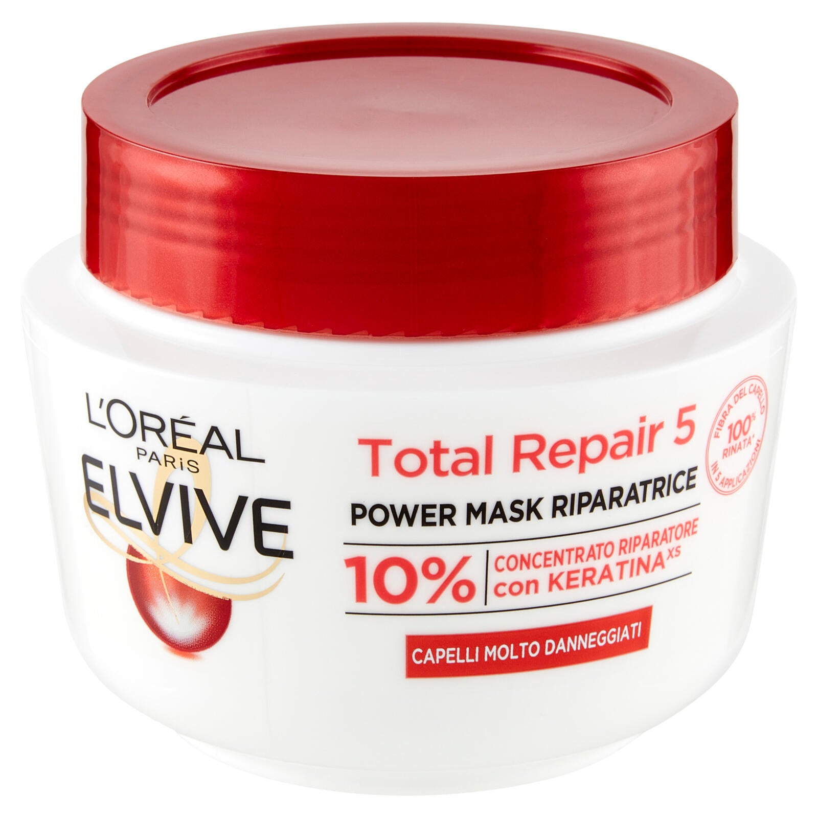 L'Oréal Paris Maschera Capelli Elvive Total Repair 5, Ricostituente per Capelli Sciupati 300 ml (25531969)