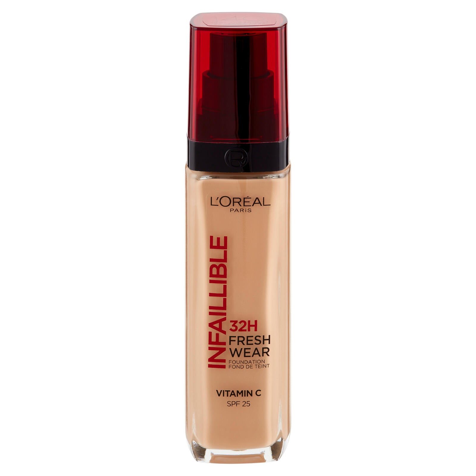 L'Oréal Paris Fondotinta Liquido Infaillible 32H Fresh Wear a Lunga Tenuta SPF25, Cool 140 30 ml (25531858)