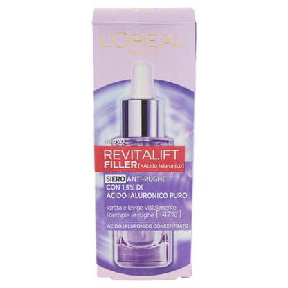L'Oréal Paris Siero Rimpolpante Revitalift Filler anti-rughe in pipetta, 30 ml (25532191)