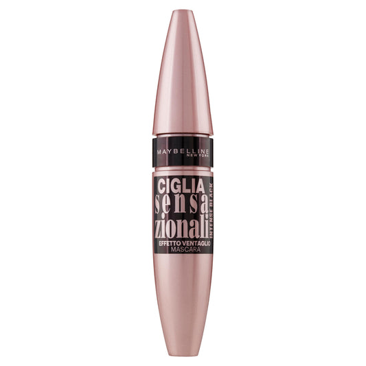 Maybelline New York Ciglia Sensazionali Intense Black - Mascara volume effetto ventaglio - Nero (25558612)