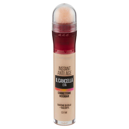 Maybelline New York Correttore Liquido Il Cancella Età con Bacche di Goji e Haloxyl, 03 Fair (25558689)