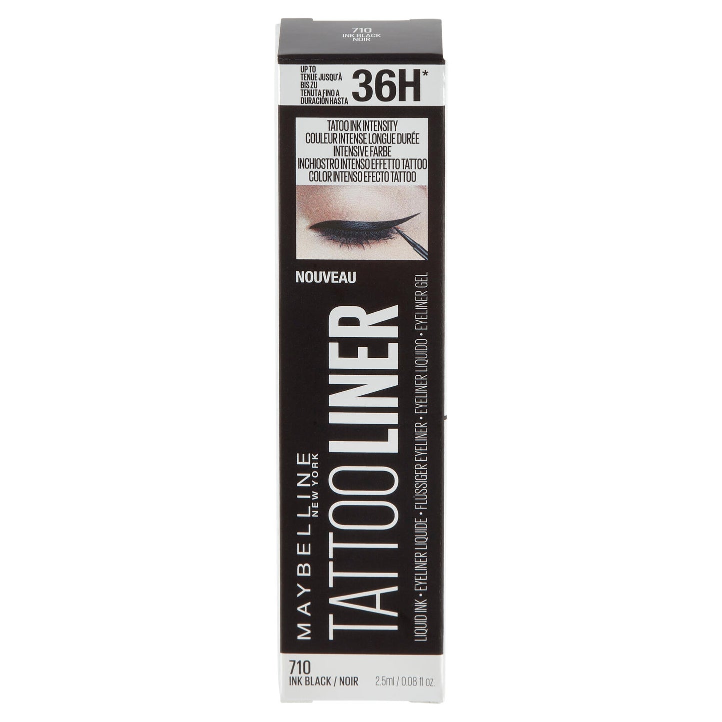 Maybelline New York Eyeliner Tattoo Liner Liquid Ink, A Lunga Tenuta, Nero (25558771)