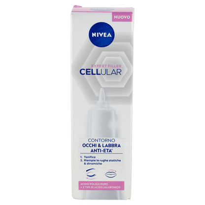 Nivea Cellular Expert Filler Contorno Occhi & Labbra Anti-Età 15 ml (25563316)