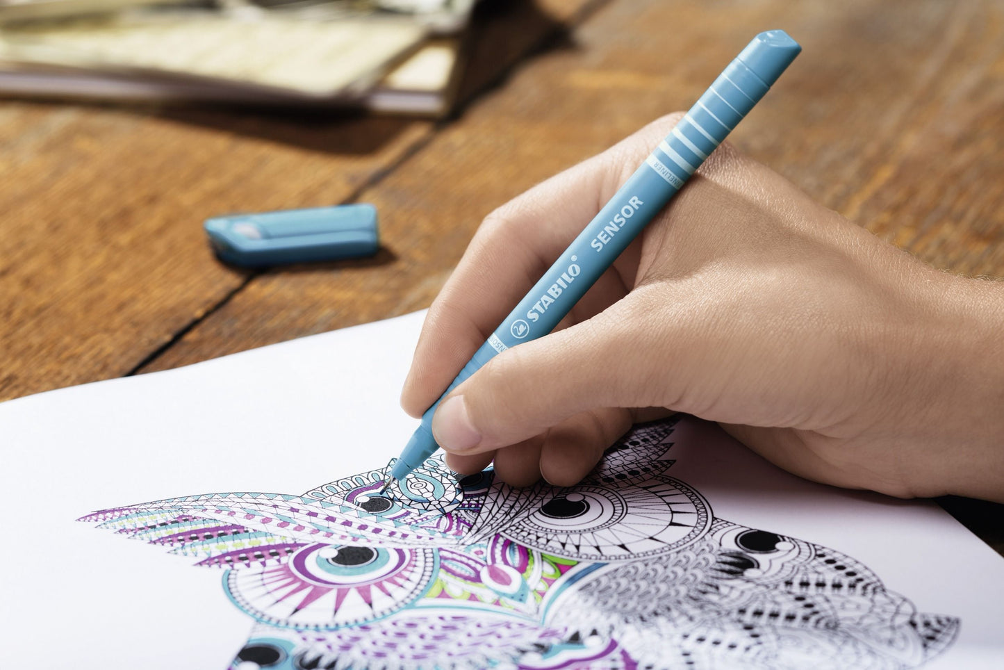 Fineliner con punta ammortizzata - STABILO SENSOR F - Tratto Fine (0,3 mm) - Rosso (25529296)