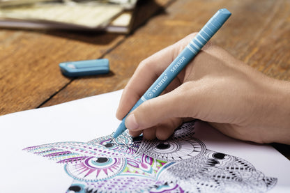 Fineliner con punta ammortizzata - STABILO SENSOR F - Tratto Fine (0,3 mm) - Rosso (25529296)