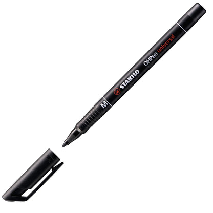 Marcatore - STABILO OHPen universal Permanente - Tratto Medio (1 mm) - Nero (25534230)