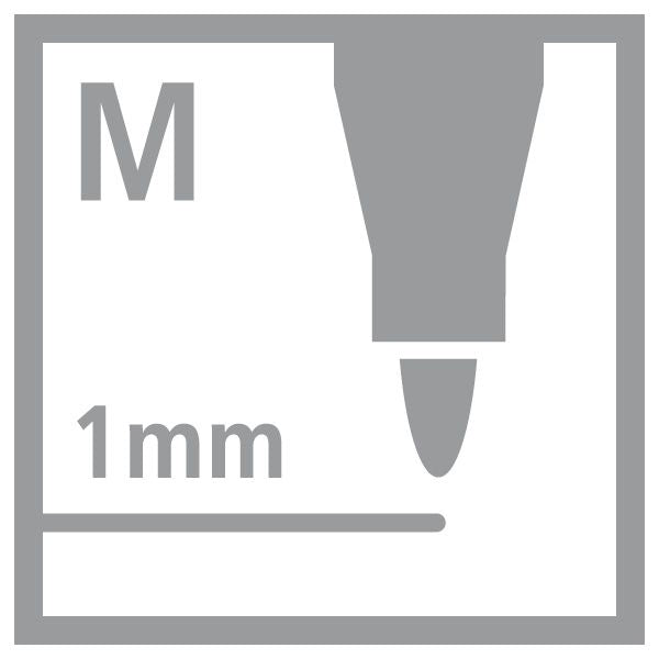 Marcatore - STABILO OHPen universal Permanente - Tratto Medio (1 mm) - Nero (25534233)
