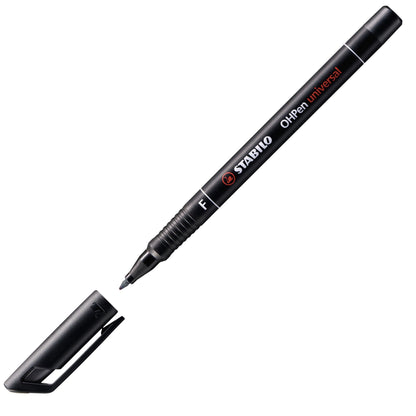 Marcatore - STABILO OHPen universal Permanente - Tratto Fine (0,7 mm) - Nero (25534183)
