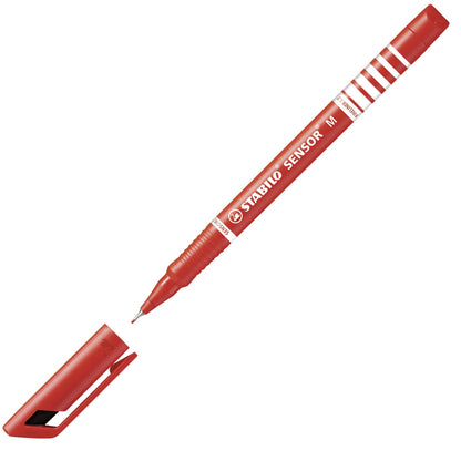 Fineliner con punta ammortizzata - STABILO SENSOR M - Tratto Medio (0,7 mm) - Rosso (25529348)