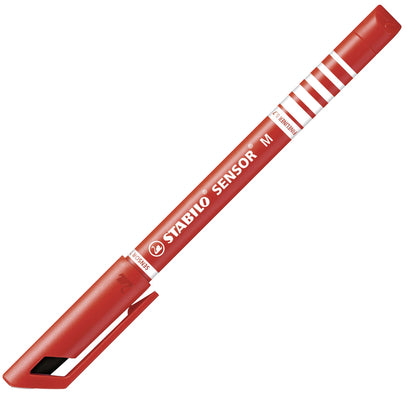 Fineliner con punta ammortizzata - STABILO SENSOR M - Tratto Medio (0,7 mm) - Rosso (25529353)