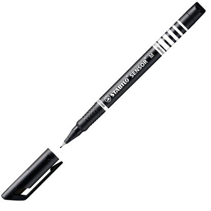 Fineliner con punta ammortizzata - STABILO SENSOR M - Tratto Medio (0,7 mm) - Nero (25529334)