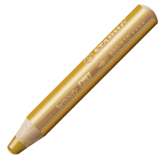 Matita colorata Multi-Funzione - STABILO woody 3 in 1 - Oro (25543646)