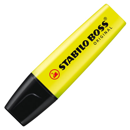Evidenziatore - STABILO BOSS ORIGINAL - Box Bicchiere da 6 - Giallo/Verde/Arancio/Rosso/Rosa/Blu (25526651)
