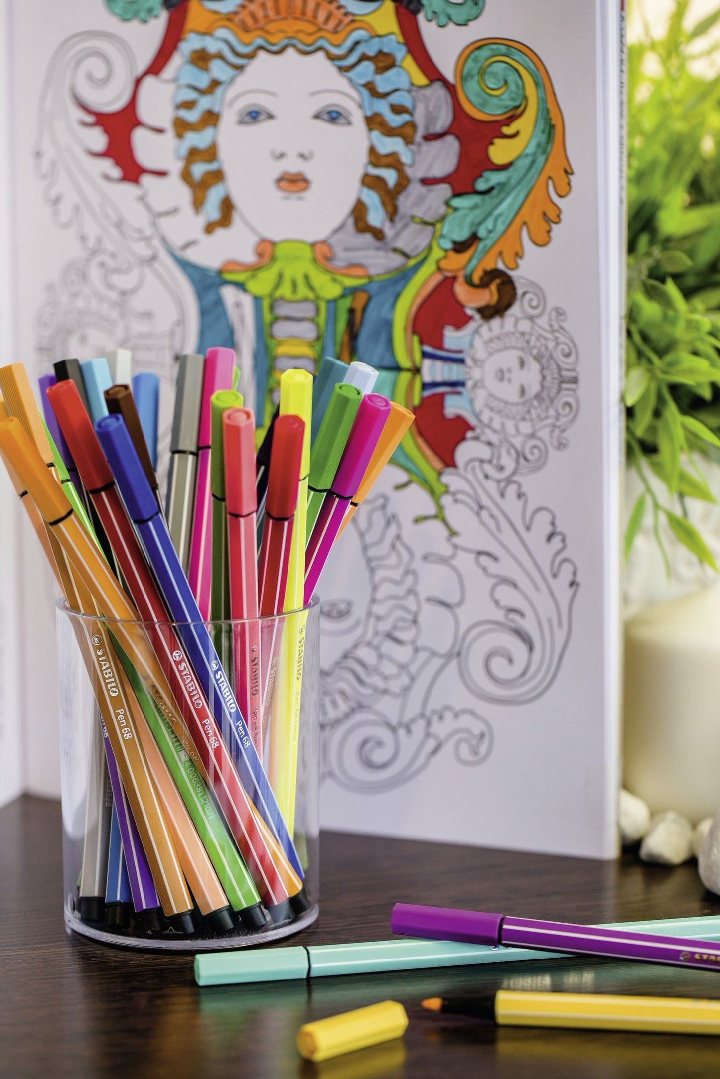 Pennarello Premium - STABILO Pen 68 - Scatola in Metallo da 10 - Colori assortiti (25574342)