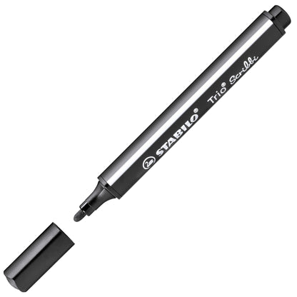 Pennarello triangolare con punta ammortizzata - STABILO Trio Scribbi - Nero (25577940)