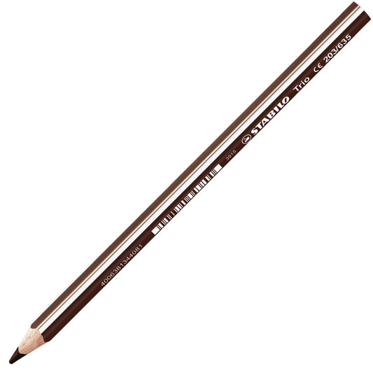 Matita colorata triangolare - STABILO Trio thick - Marrone scuro (25544905)
