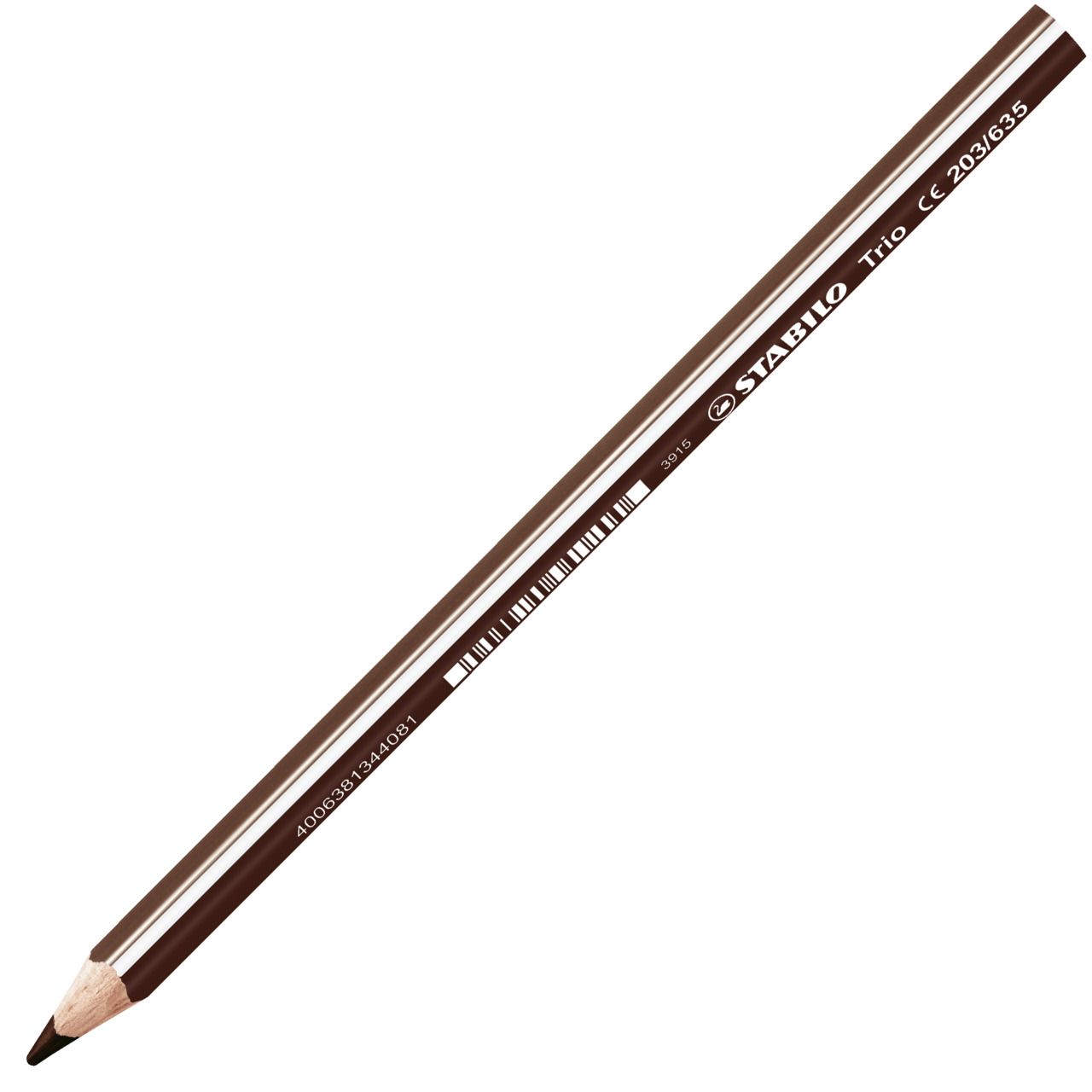Matita colorata triangolare - STABILO Trio thick - Marrone scuro (25544911)