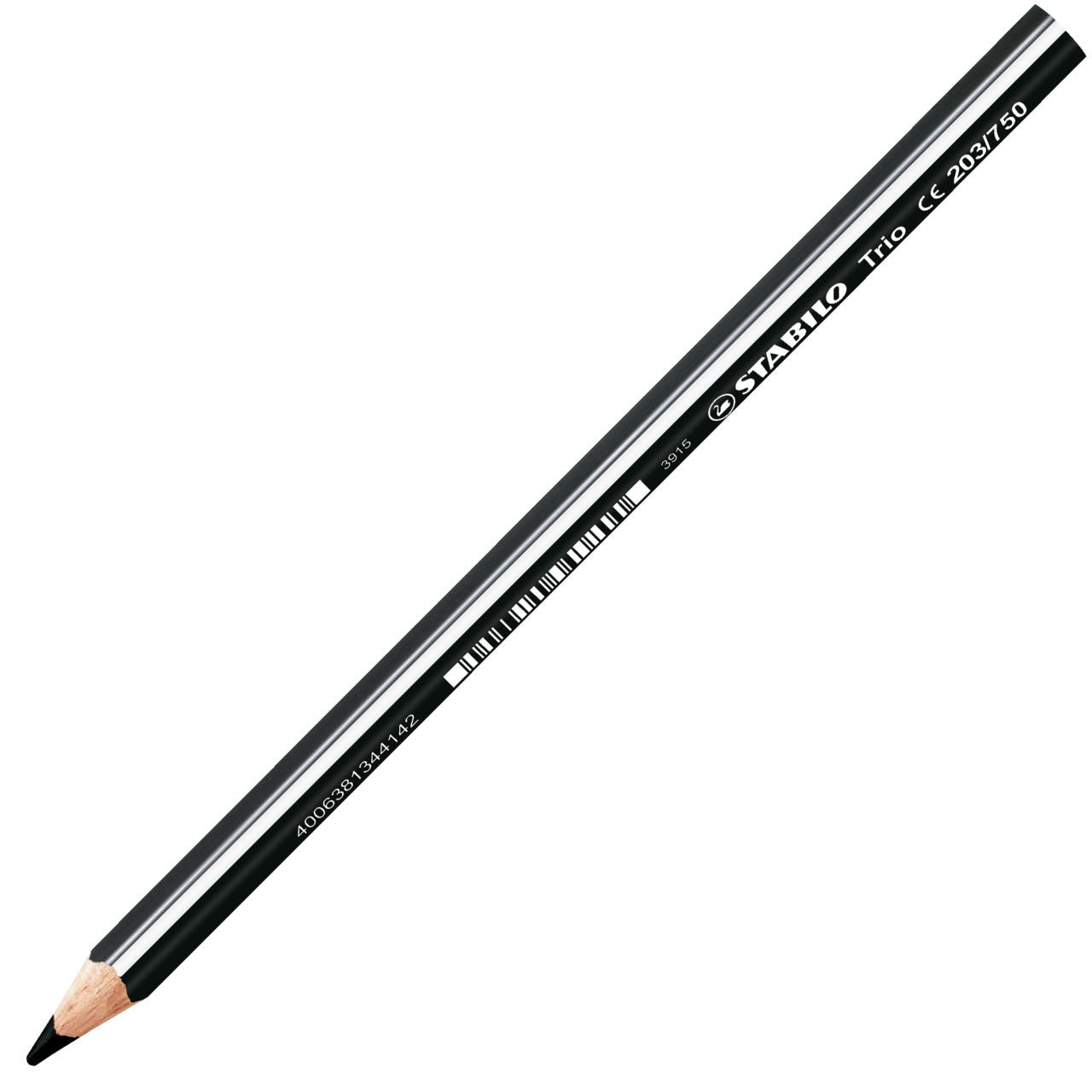 Matita colorata triangolare - STABILO Trio thick - Nero (25544918)