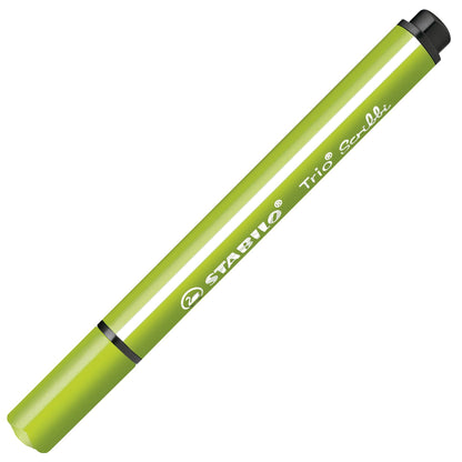 Pennarello triangolare con punta ammortizzata - STABILO Trio Scribbi - Verde chiaro (25578050)