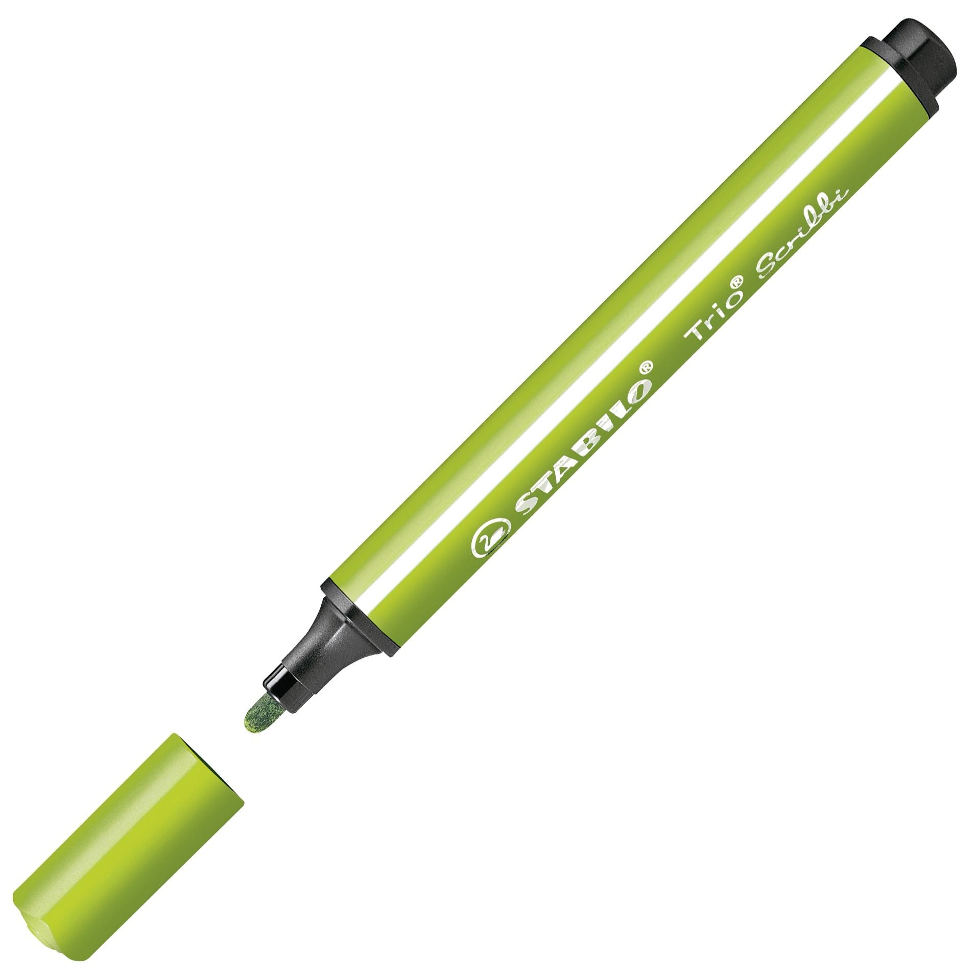 Pennarello triangolare con punta ammortizzata - STABILO Trio Scribbi - Verde chiaro (25578051)