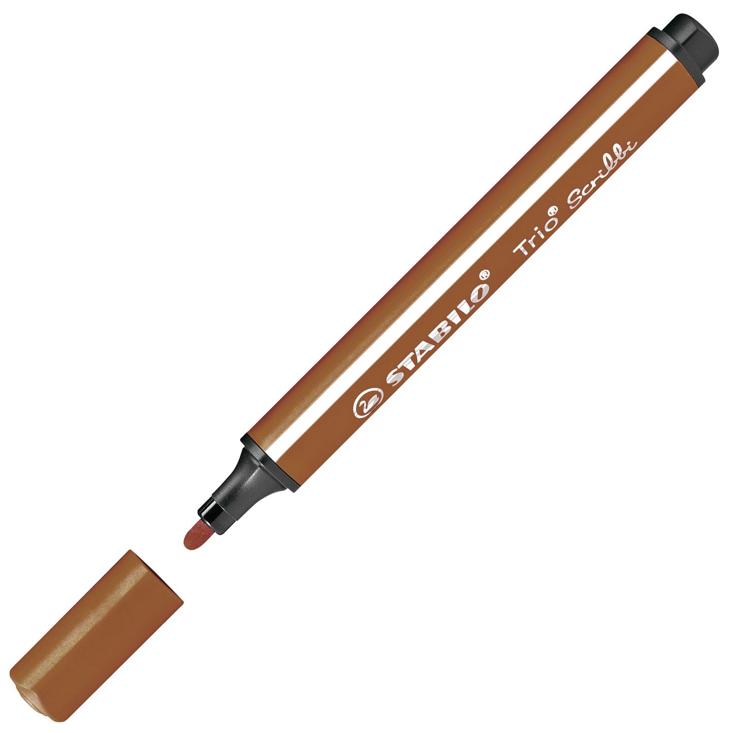 Pennarello triangolare con punta ammortizzata - STABILO Trio Scribbi - Marrone chiaro (25577866)