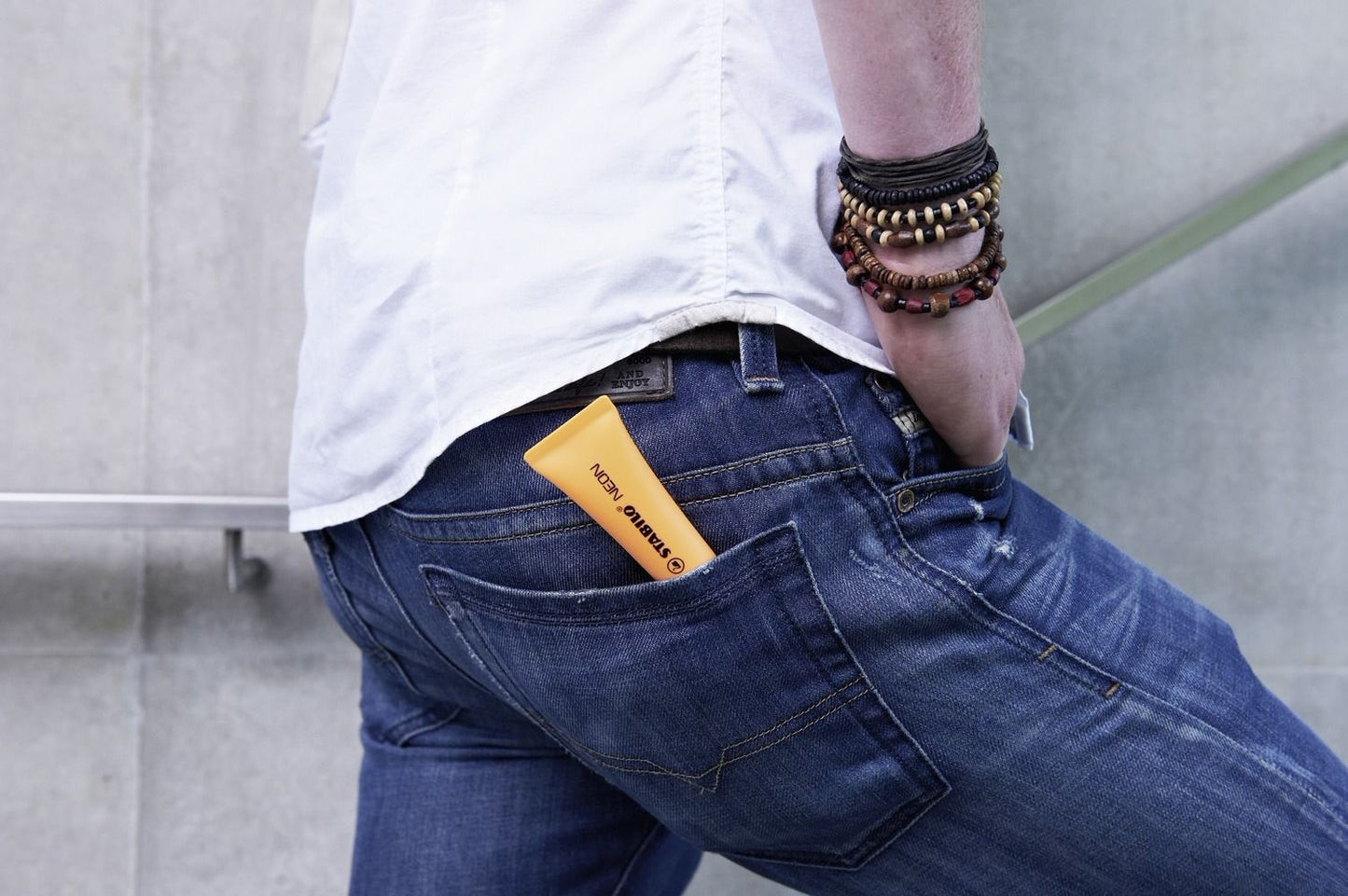 Evidenziatore - STABILO NEON - Retina da 4 - Giallo/Verde/Arancio/Rosa (25527011)