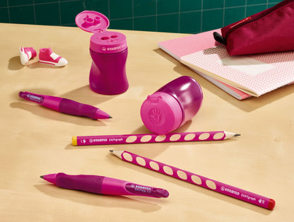 Temperamatite Ergonomico - STABILO EASYtemperino per Destrimani - Rosa (25610181)