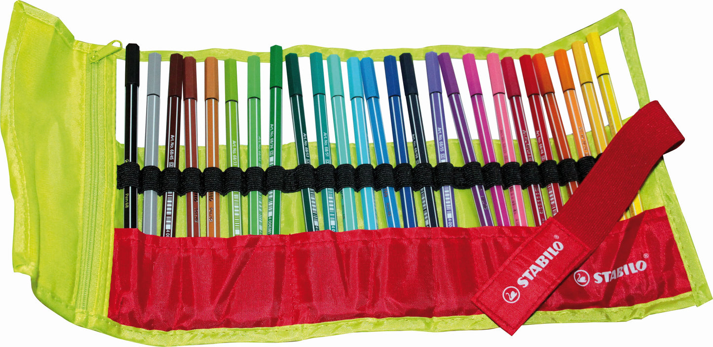 Pennarello Premium - STABILO Pen 68 - Rollerset con 25 Colori assortiti (25573860)