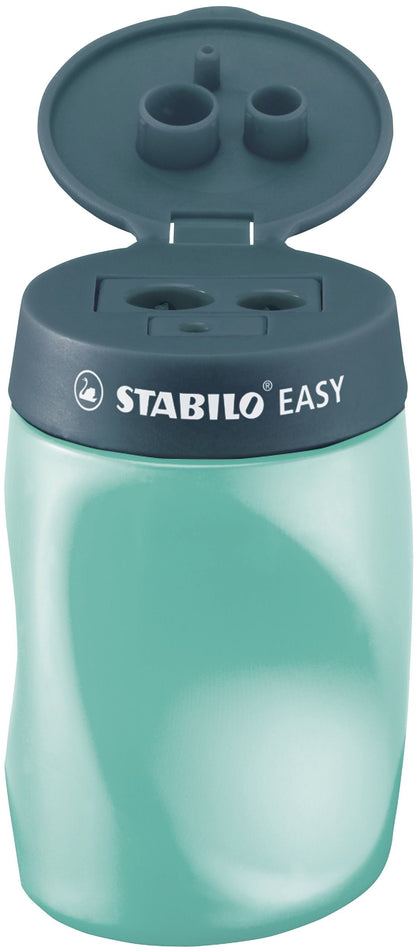 Temperamatite Ergonomico - STABILO EASYtemperino per Mancini - Petrolio (25610246)
