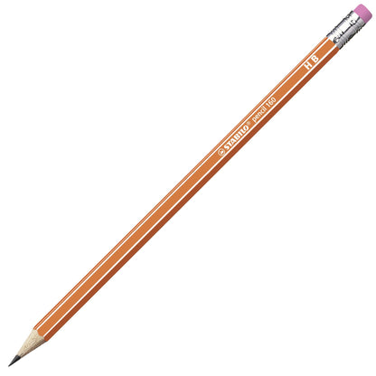 Matita in grafite - STABILO Pencil 160 con gommino - Arancione - Gradazione HB (25545189)