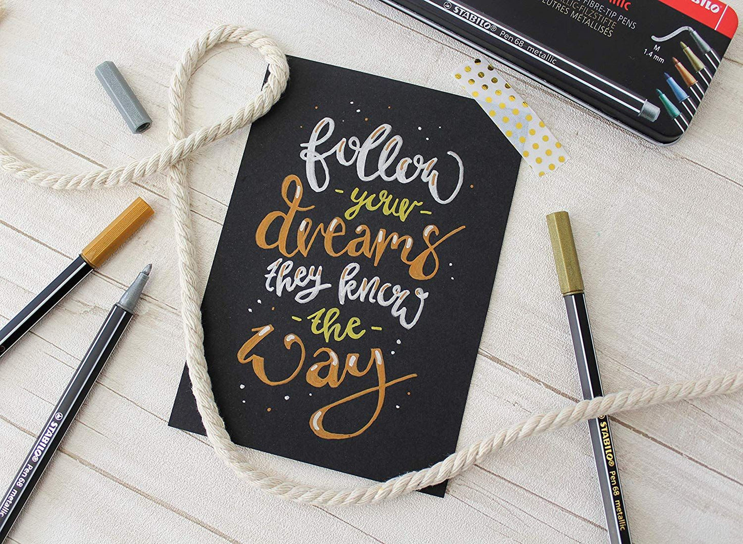 Pennarello Premium Metallizzato - STABILO Pen 68 metallic - Argento (25577007)