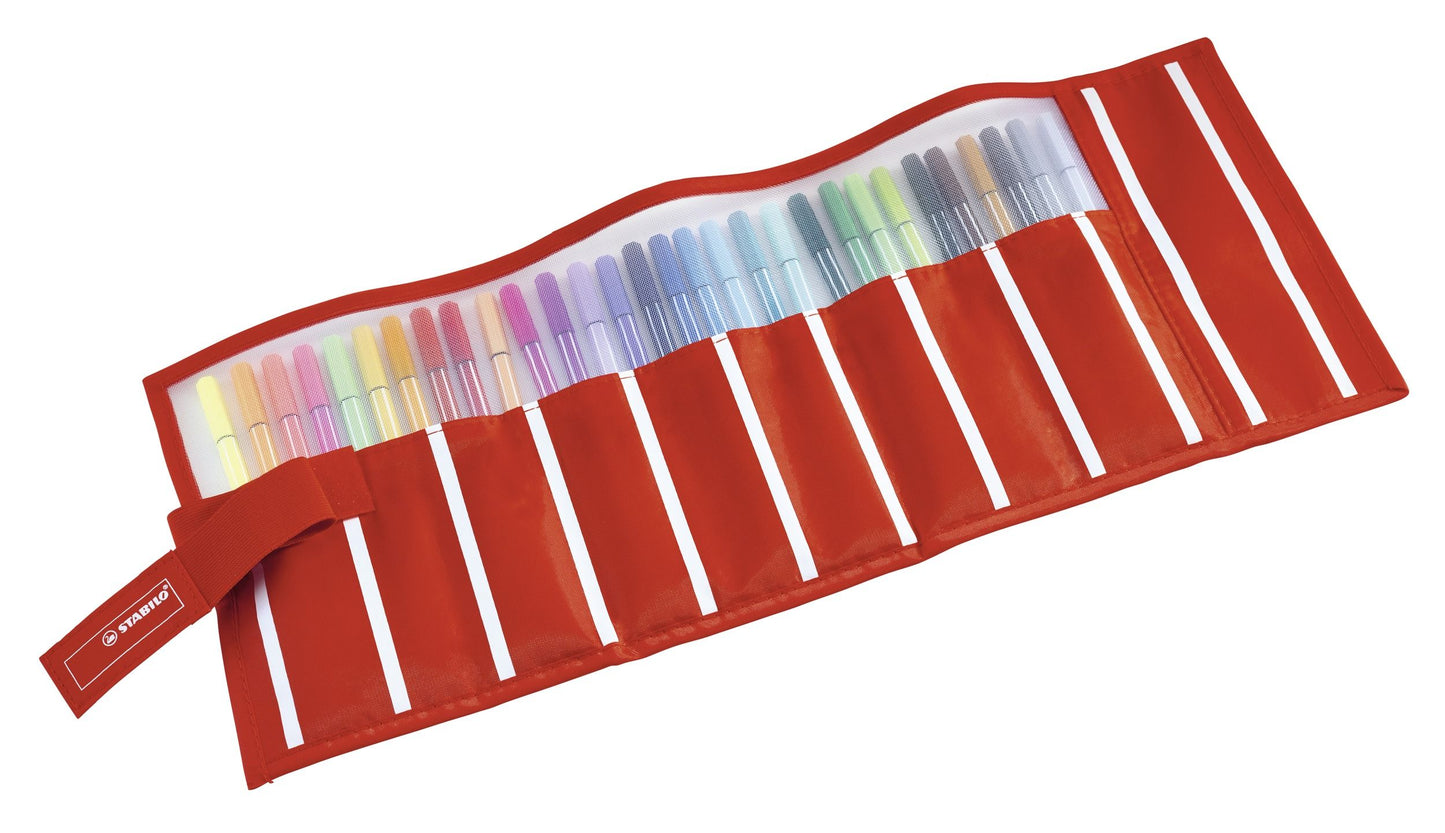 Pennarello Premium - STABILO Pen 68 - Rollerset con 30 Colori assortiti (25574021)