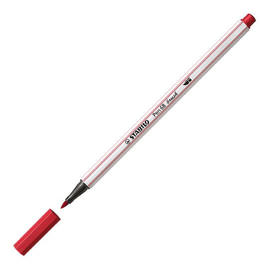 Pennarello Premium con punta a pennello - STABILO Pen 68 brush - Rosso Scuro (25576476)