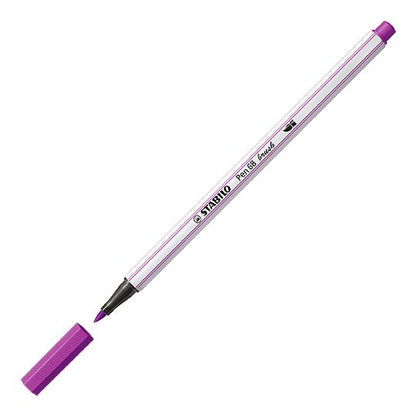 Pennarello Premium con punta a pennello - STABILO Pen 68 brush - Lilla (25576182)