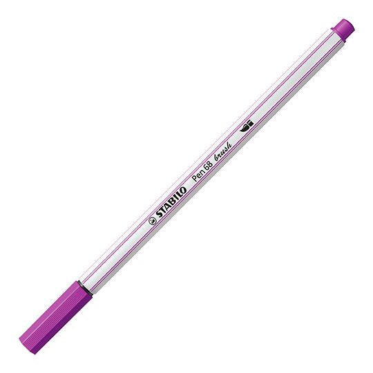 Pennarello Premium con punta a pennello - STABILO Pen 68 brush - Lilla (25576187)