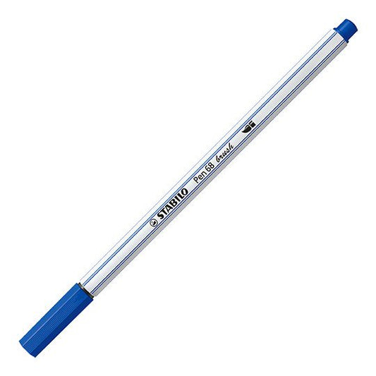 Pennarello Premium con punta a pennello - STABILO Pen 68 brush - Blu Oltremare (25575918)