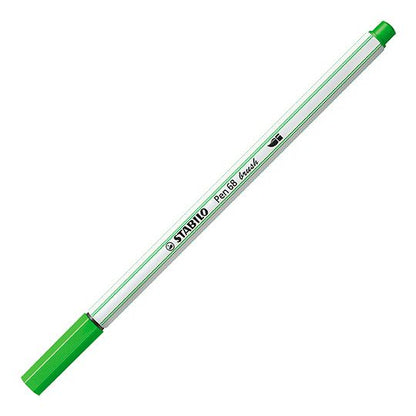 Pennarello Premium con punta a pennello - STABILO Pen 68 brush - Verde Chiaro (25576720)