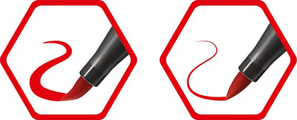 Pennarello Premium con punta a pennello - STABILO Pen 68 brush - Astuccio da 8 - con 8 colori assortiti (25575775)