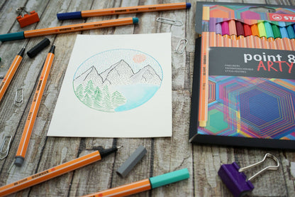 Fineliner - STABILO point 88 - ARTY - Astuccio da 24 con appendino - 24 colori assortiti (25528840)