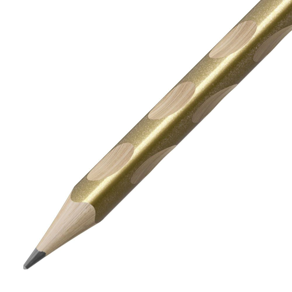 Matita Ergonomica triangolare - STABILO EASYgraph S Metallic per Destrimani in Oro - Confezione da 12 - Gradazione HB
 (25545066)