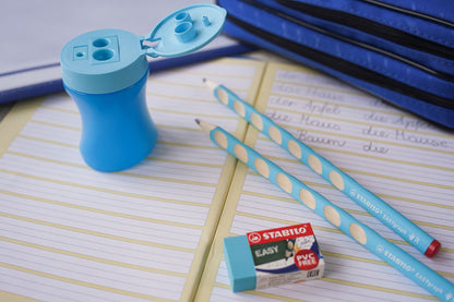 School Set - STABILO EASYgraph in Blu per Mancini - con Gomma + Temperino (25591525)